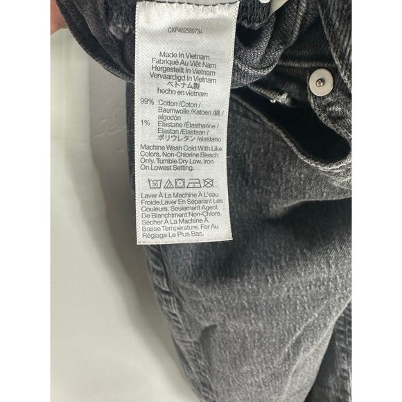 Madewell Women's Washed Black The Perfect Vintage Straight Denim Jeans size 27 - Picture 11 of 13